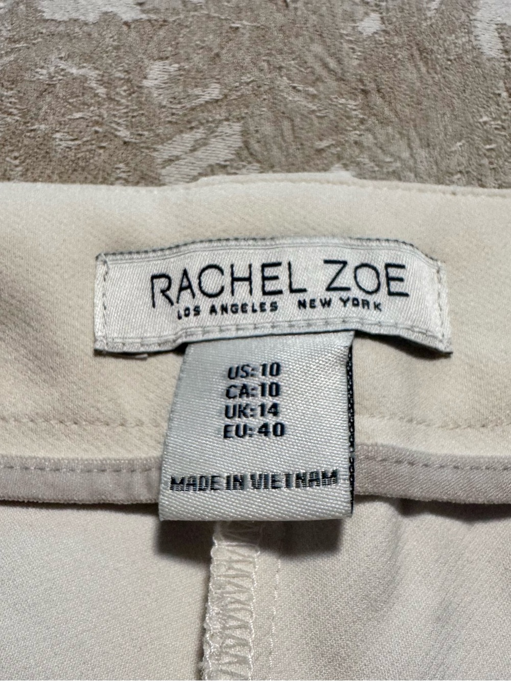 Rachel Zoe Neutral Cream Business Pants